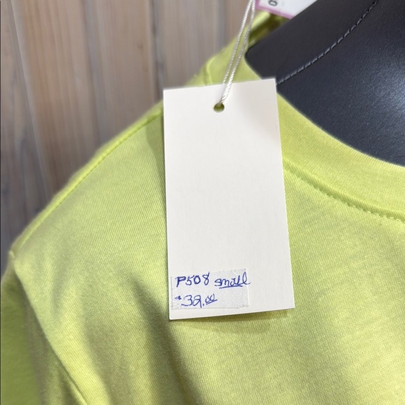 Vibrant Yellow Short Sleeve Tee with Nature Graphic - Picture 4 of 4